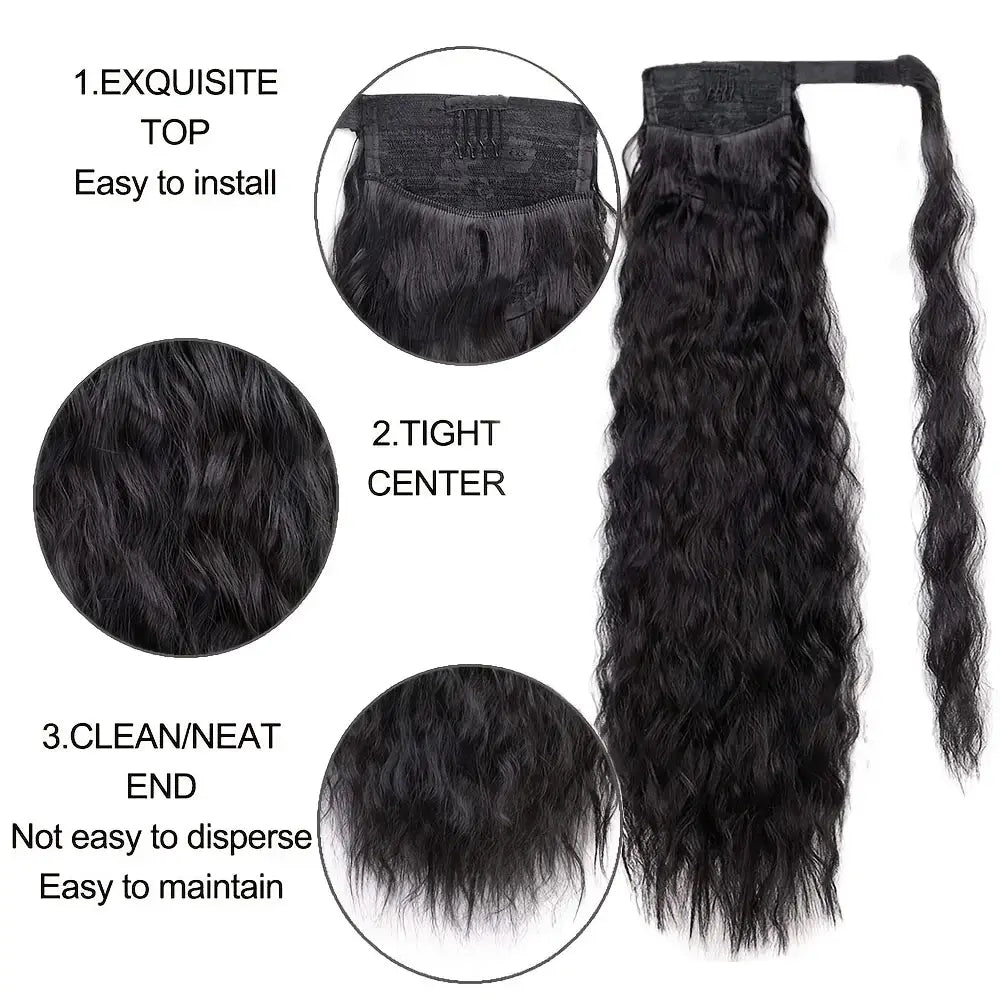 Elevate Your Style with Queen Afro Clip-In Ponytail Extensions