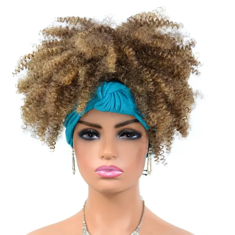 Discover Elegant Kinky Curly Headband Wigs for Radiant Style - TJD2-1BT27 / 10inches