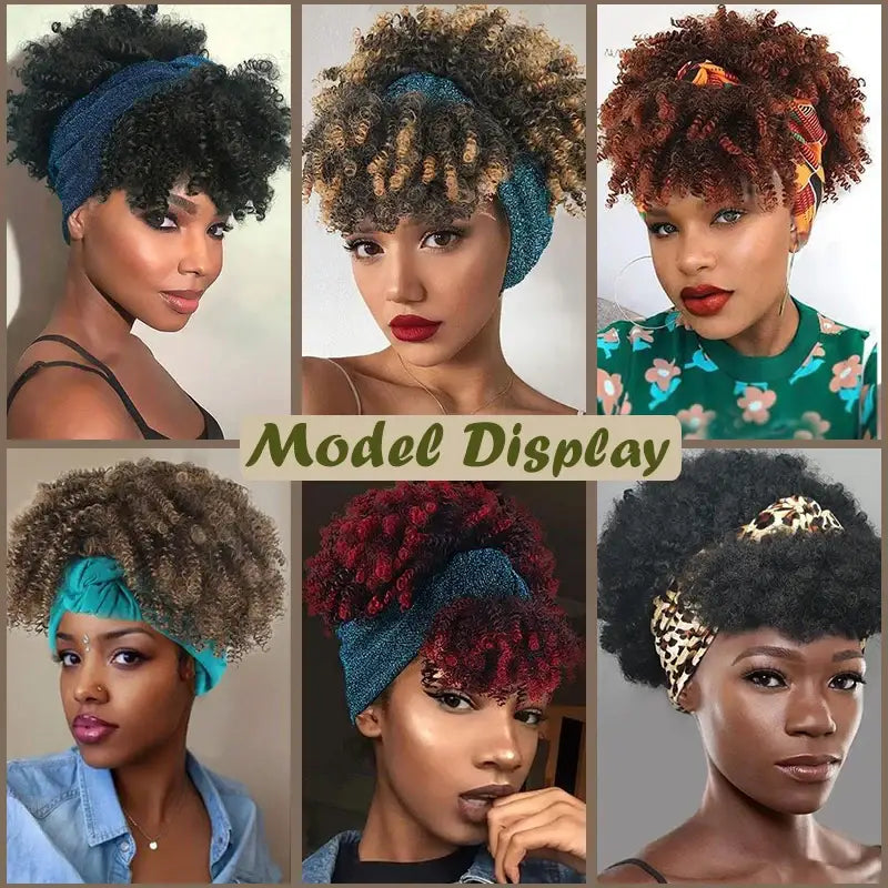 Discover Elegant Kinky Curly Headband Wigs for Radiant Style