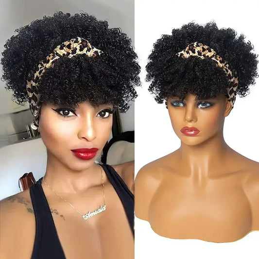 Discover Elegant Kinky Curly Headband Wigs for Radiant Style