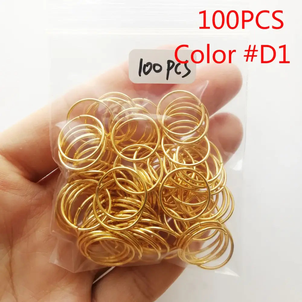 Discover Hair Care and Clip Rings for Beautiful Healthy Hair - 100PCS Color D1