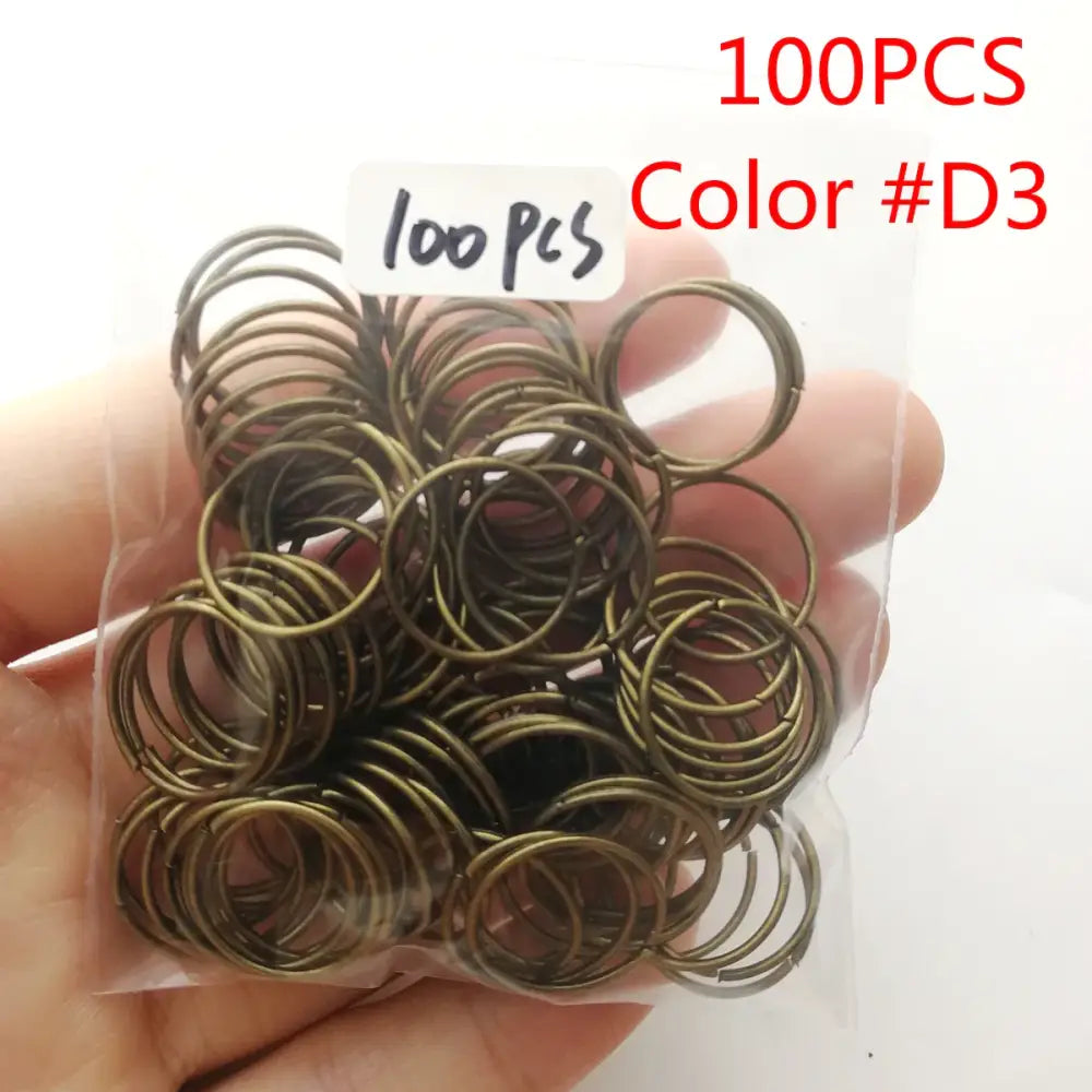 Discover Hair Care and Clip Rings for Beautiful Healthy Hair - 100PCS Color D3