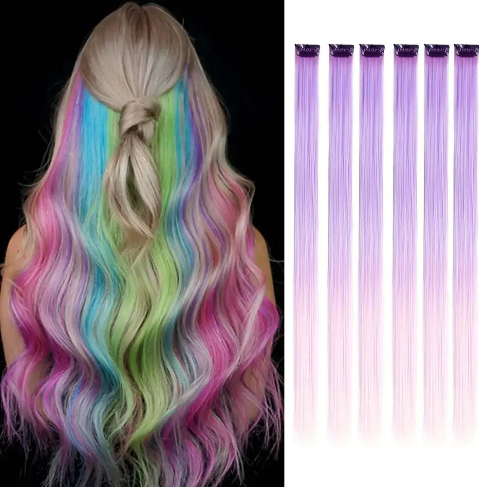 Discover Queen Afro’s New Hair Extensions and Colored Party Highlights - B2-6pcs / 22INCHES