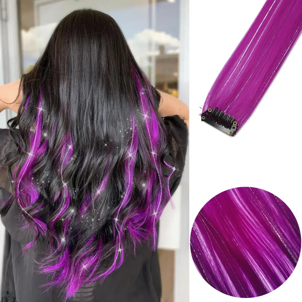 Discover Queen Afro’s New Hair Extensions and Colored Party Highlights - JFP-T-A17-6pcs / 22INCHES