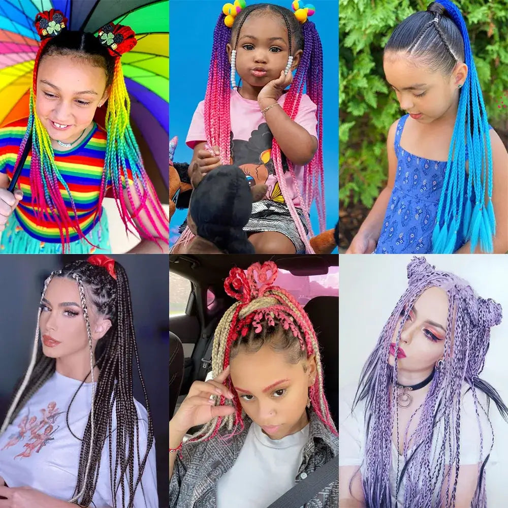 Discover Trendy Gradient Color Braided Ponytails for Your Wardrobe