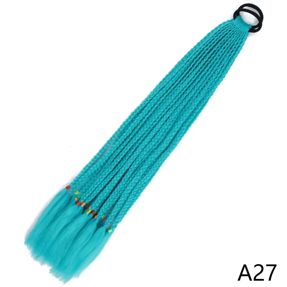 Discover Trendy Gradient Color Braided Ponytails for Your Wardrobe - A27