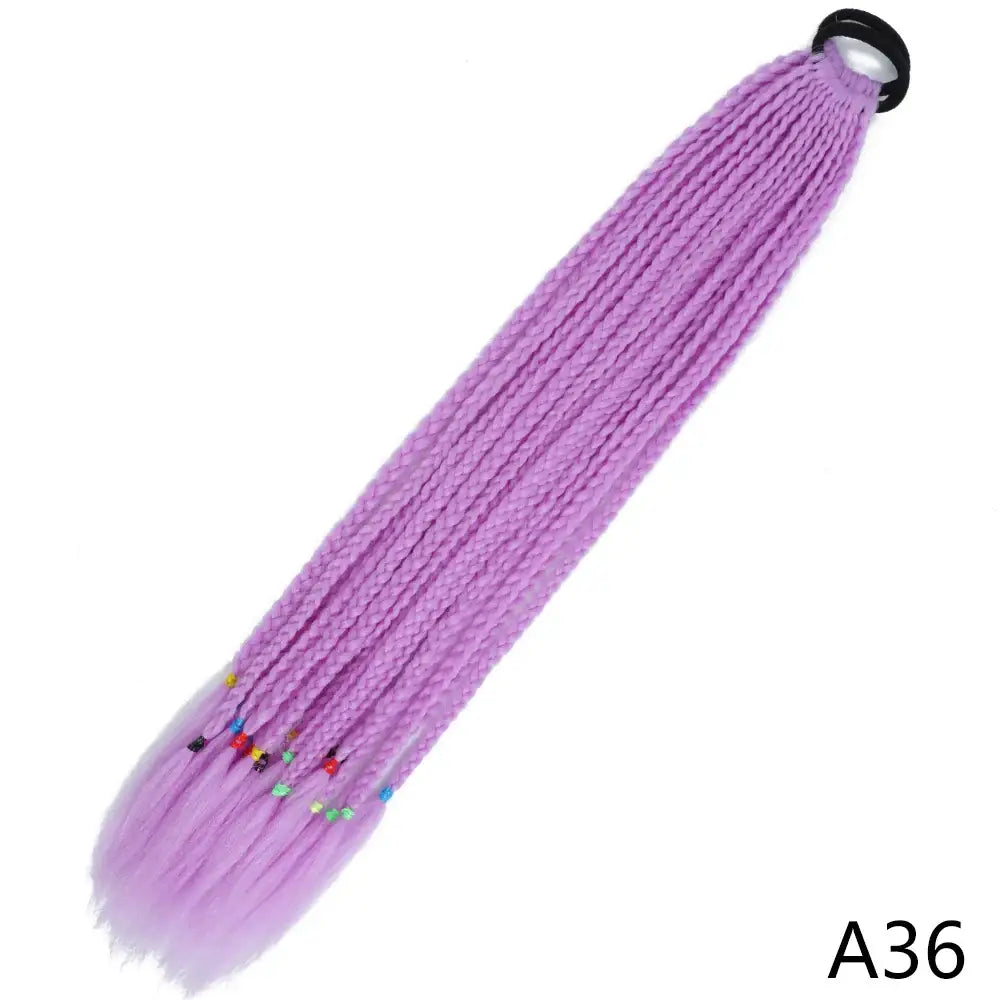 Discover Trendy Gradient Color Braided Ponytails for Your Wardrobe - A36