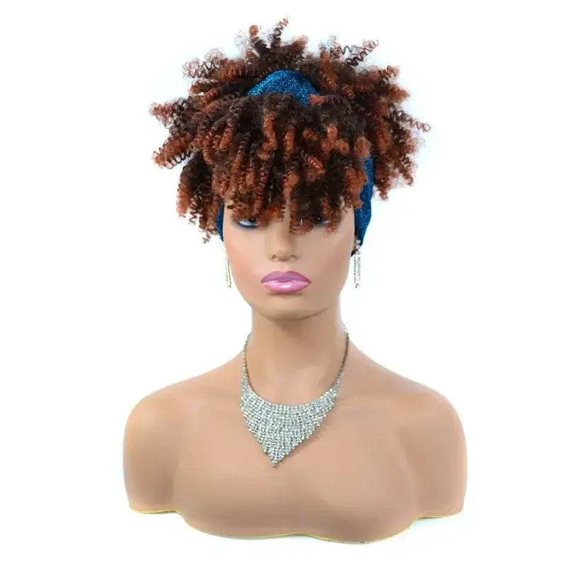 Discover Trendy Kinky Curly Headband Wigs in Our New Arrivals - TJA1-1BT30 / 10inches