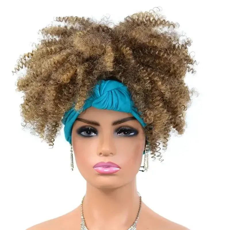 Discover Trendy Kinky Curly Headband Wigs in Our New Arrivals - TJD2-1BT27 / 10inches