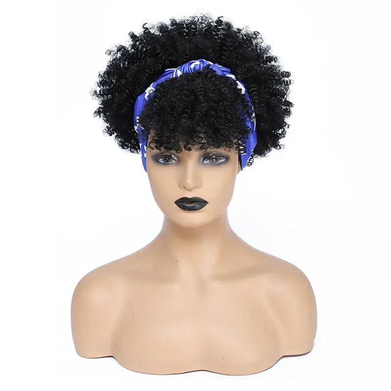 Discover Trendy Kinky Curly Headband Wigs in Our New Arrivals - KQDXX-1B / 10inches