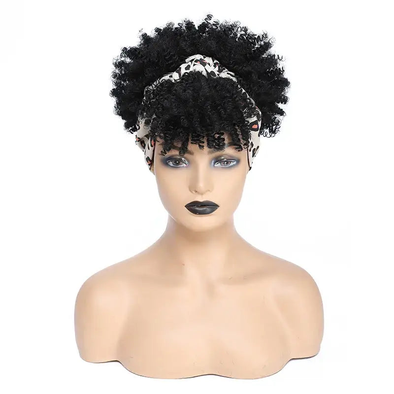 Discover Trendy Kinky Curly Headband Wigs in Our New Arrivals - KQXPW-1B / 10inches