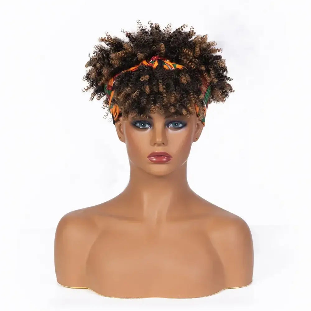 Discover Trendy Kinky Curly Headband Wigs in Our New Arrivals - J261-B / 10inches