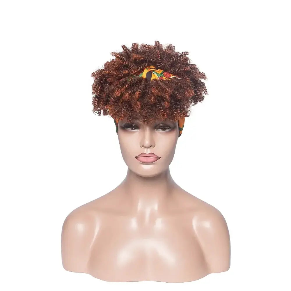 Discover Trendy Kinky Curly Headband Wigs in Our New Arrivals - J261-C / 10inches