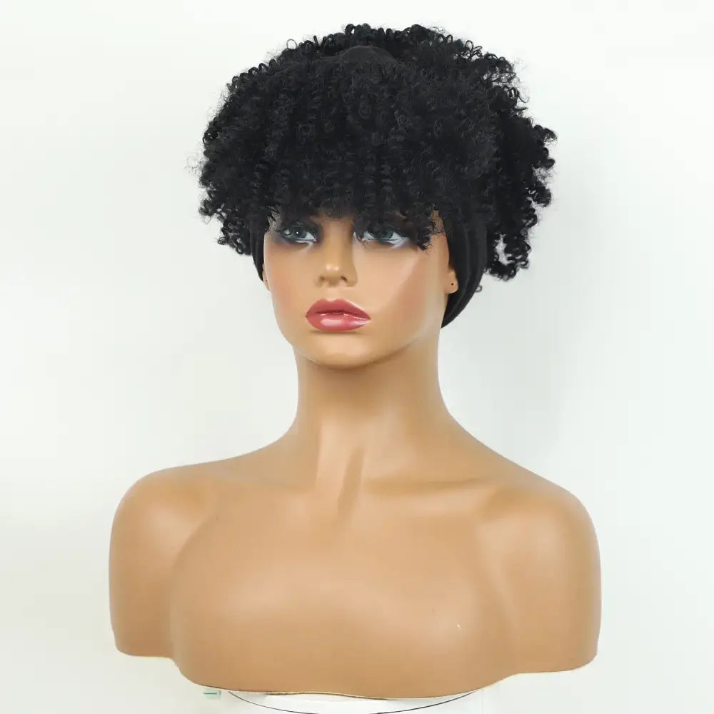 Discover Trendy Kinky Curly Headband Wigs in Our New Arrivals - J299D / 10inches