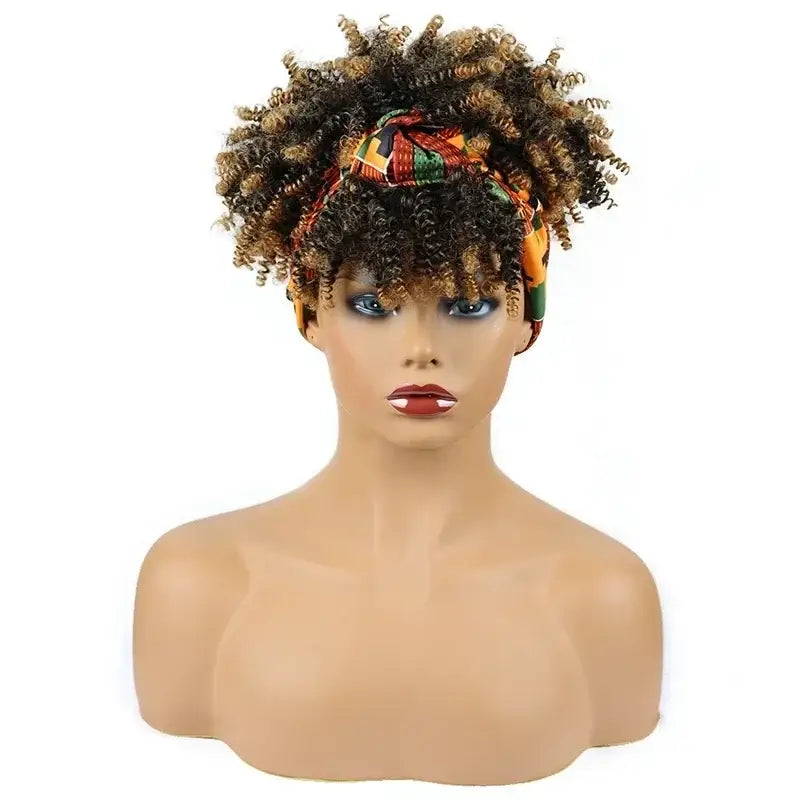 Discover Trendy Kinky Curly Headband Wigs in Our New Arrivals - t1b27 / 10inches