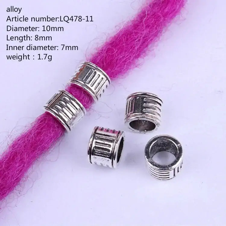 Discover Trendy Metal African Hair Rings in Our New Arrivals - 5pcs NO.13