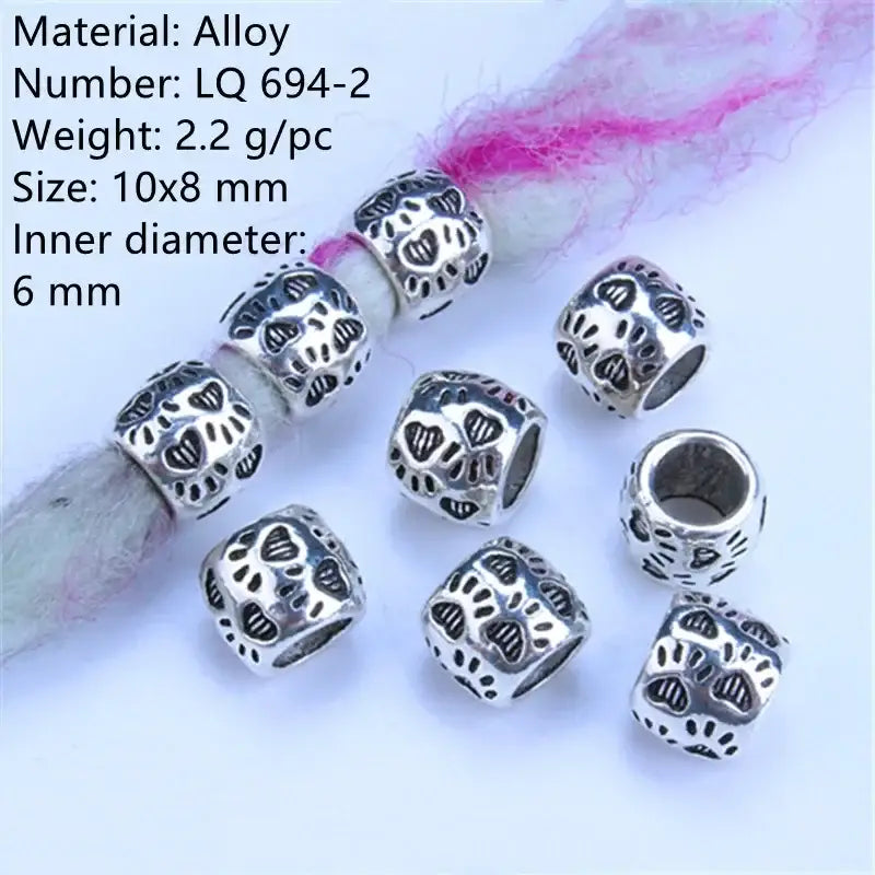 Discover Trendy Metal African Hair Rings in Our New Arrivals - 5pcs NO.53