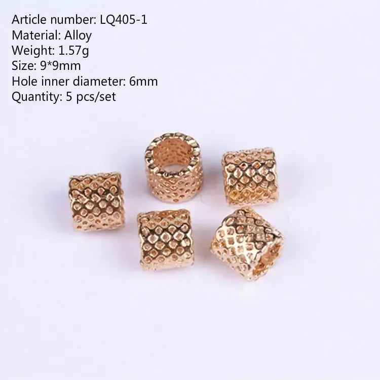 Discover Trendy Metal African Hair Rings in Our New Arrivals - 5pcs NO.24