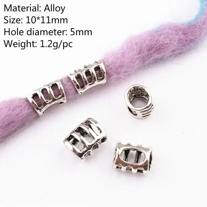 Discover Trendy Metal African Hair Rings in Our New Arrivals - 5pcs NO.5