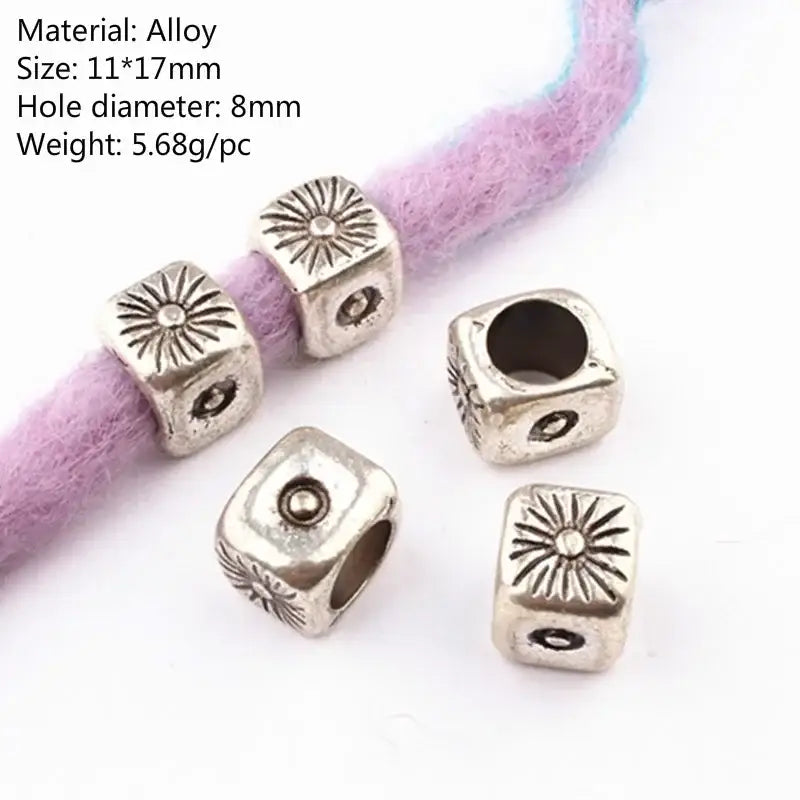 Discover Trendy Metal African Hair Rings in Our New Arrivals - 5pcs NO.6