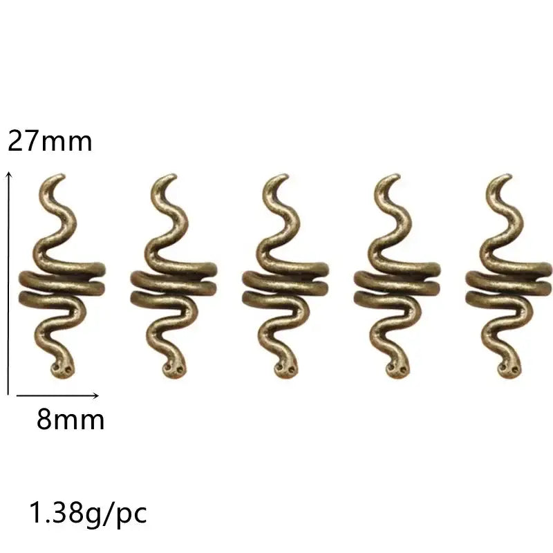 Discover Trendy Metal African Hair Rings in Our New Arrivals - 5pcs NO.37