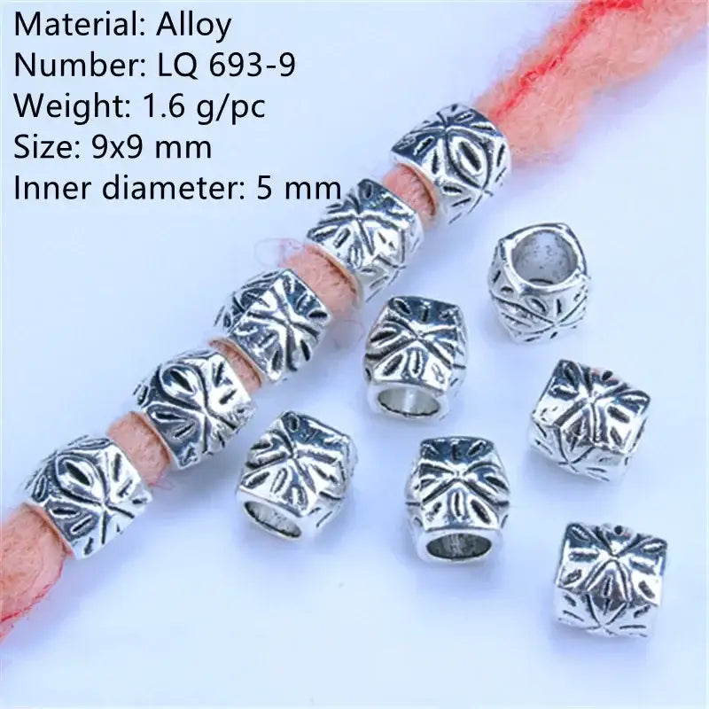 Discover Trendy Metal African Hair Rings in Our New Arrivals - 5pcs NO.46