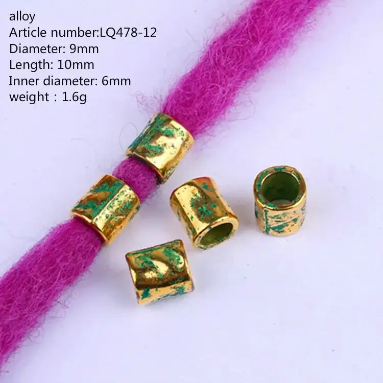 Discover Trendy Metal African Hair Rings in Our New Arrivals - 5pcs NO.23