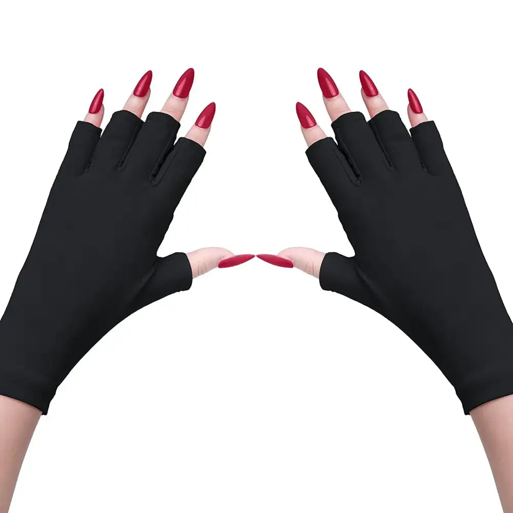 Elevate Your Beauty with Gel Nail Essentials and Protection Gloves - Black