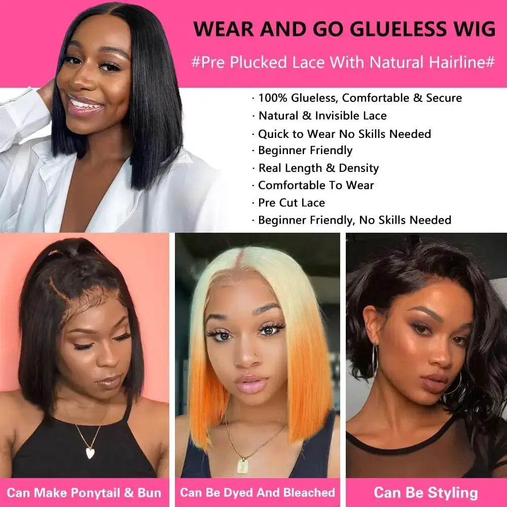 Elevate Your Beauty with Our Glueless Bob Wig Collection at Queen Afro