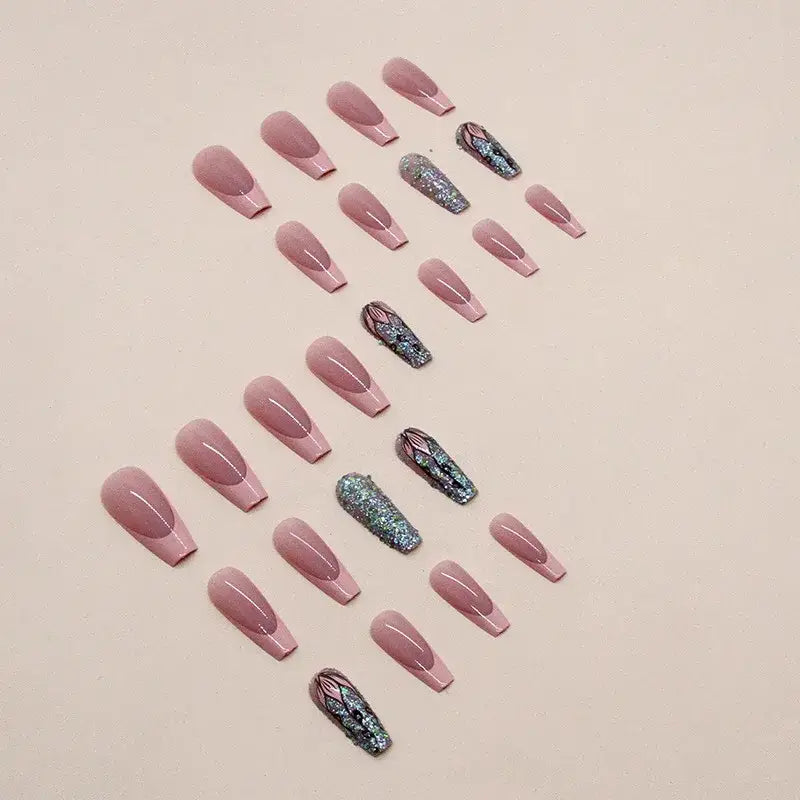 Elevate Your Beauty with Our Pop Flash Nail Set Collection - QH-W1164