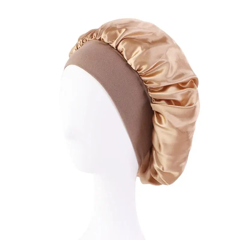 Elevate Your Hair Care Routine with Our Satin Bonnet Hair Essentials - Gold