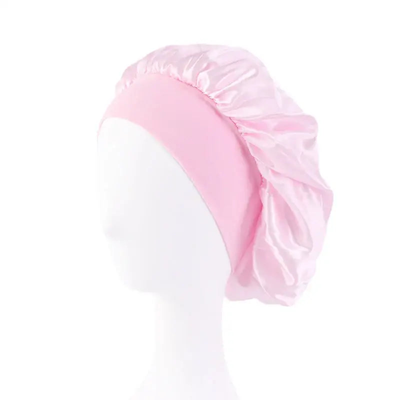 Elevate Your Hair Care Routine with Our Satin Bonnet Hair Essentials - Pink