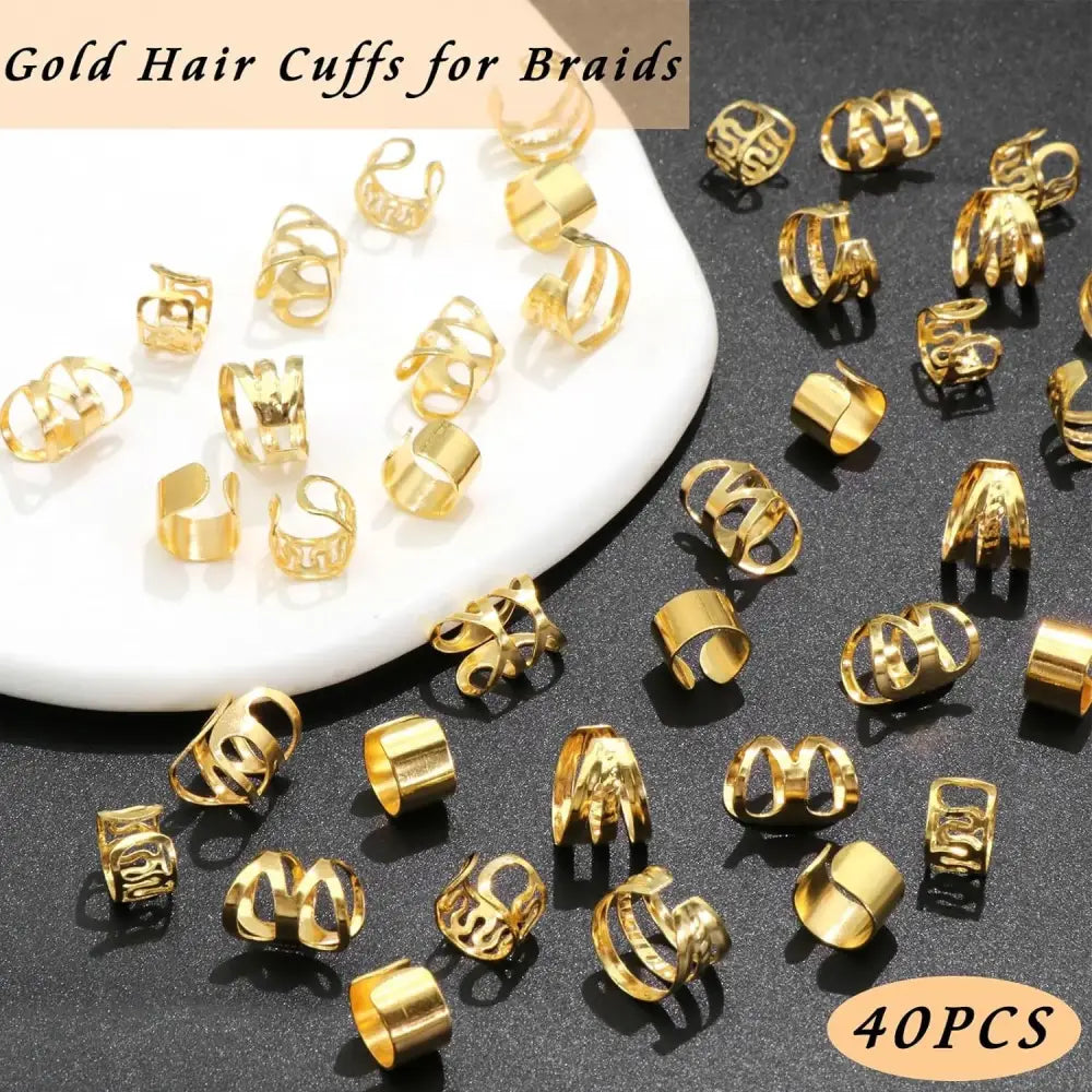 Elevate Your Hair Game with Elegant Gold Hair Jewelry - golden