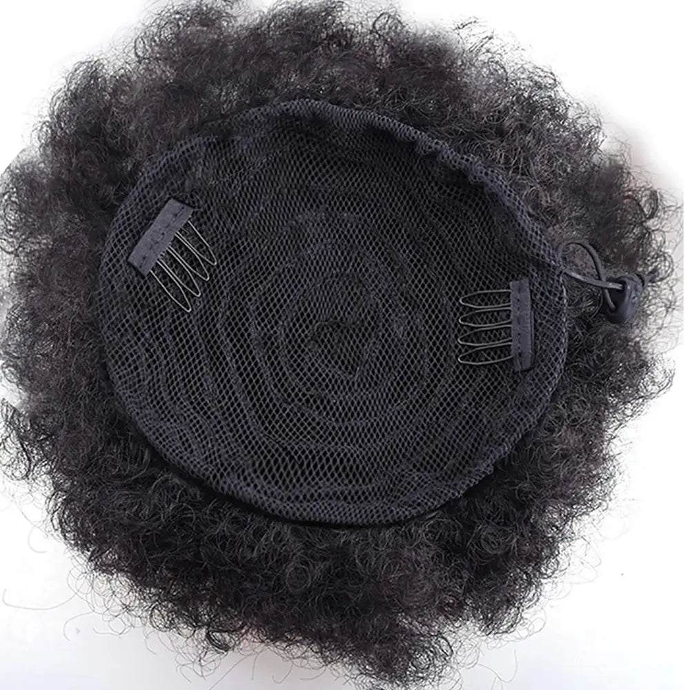 Elevate Your Look with New Afro Kinky Curly Ponytail Accessories - Natural Color