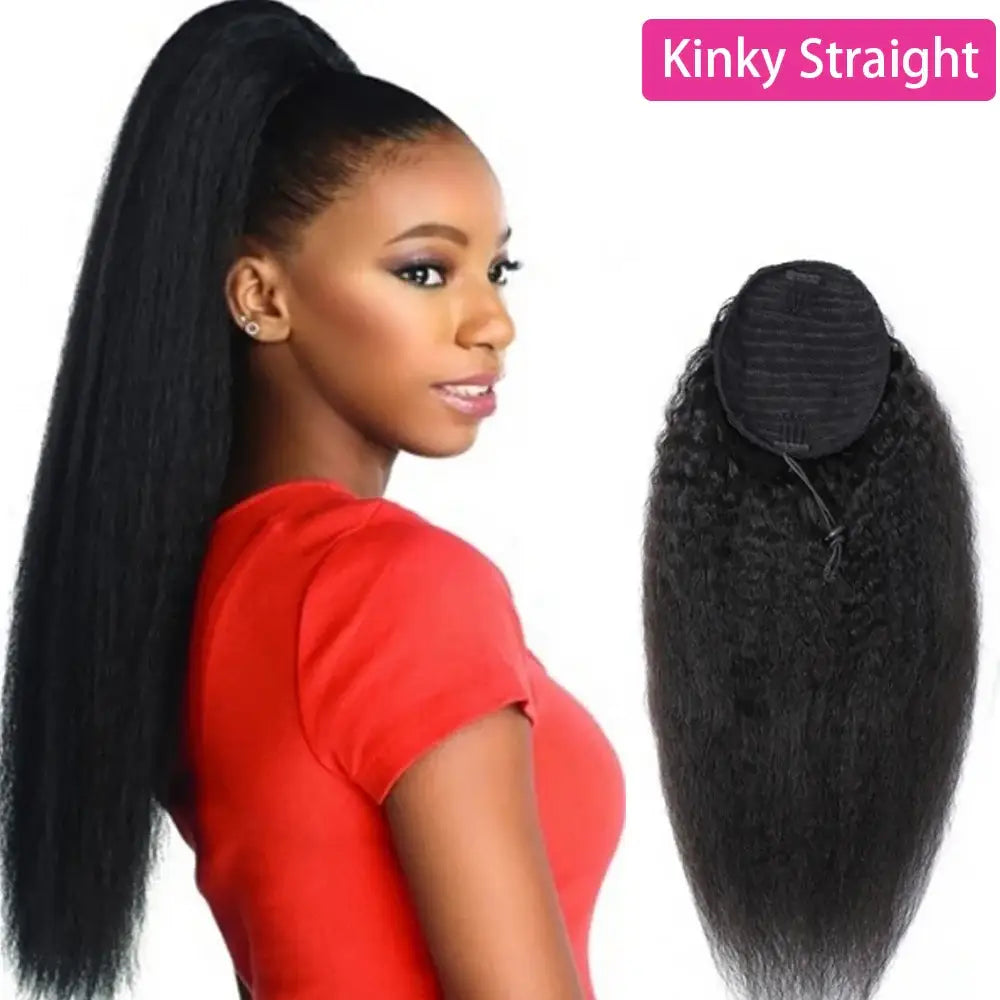 Elevate Your Look with New Kinky Curly Human Hair Styles - Draw Kinky Straight / 1Pcs/Lot / CHINA | 22inch