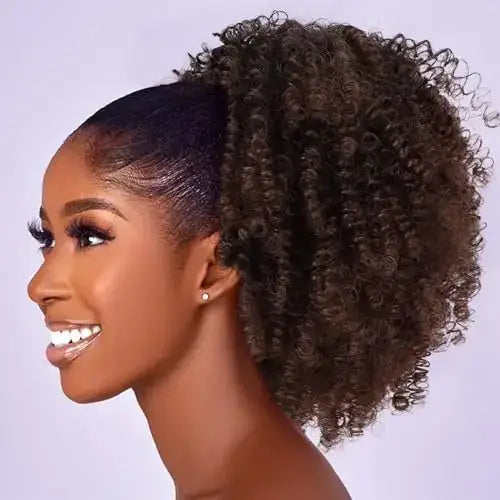 Elevate Your Look with Our Curly Drawstring Ponytail Collection - 1B-33