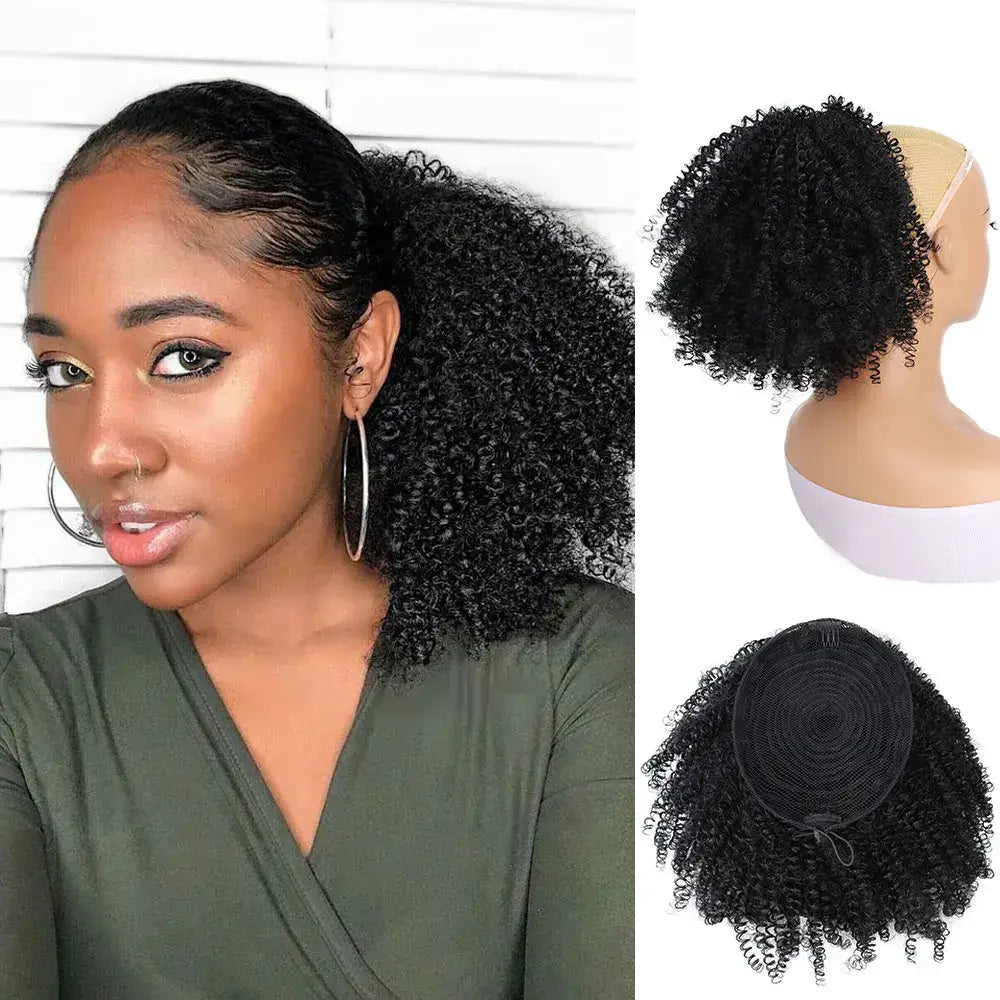 Elevate Your Look with Our Curly Drawstring Ponytail Collection