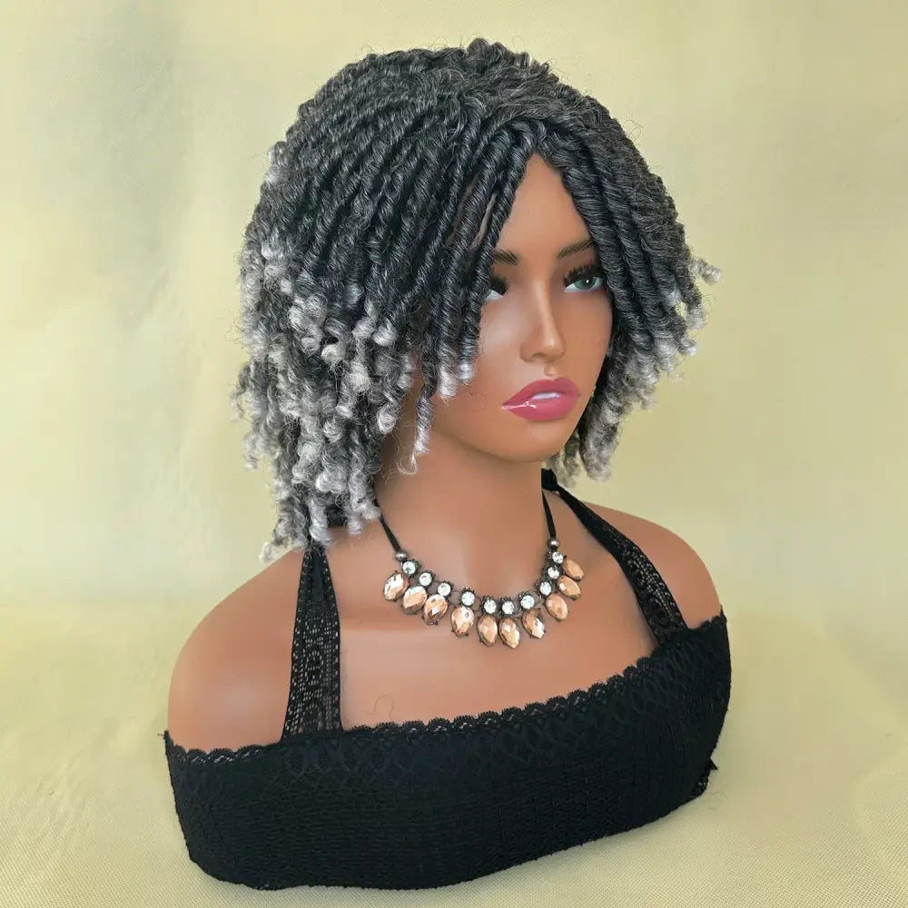 Elevate Your Look with Our Short Dreadlock Wigs at Queen Afro - Tgrey