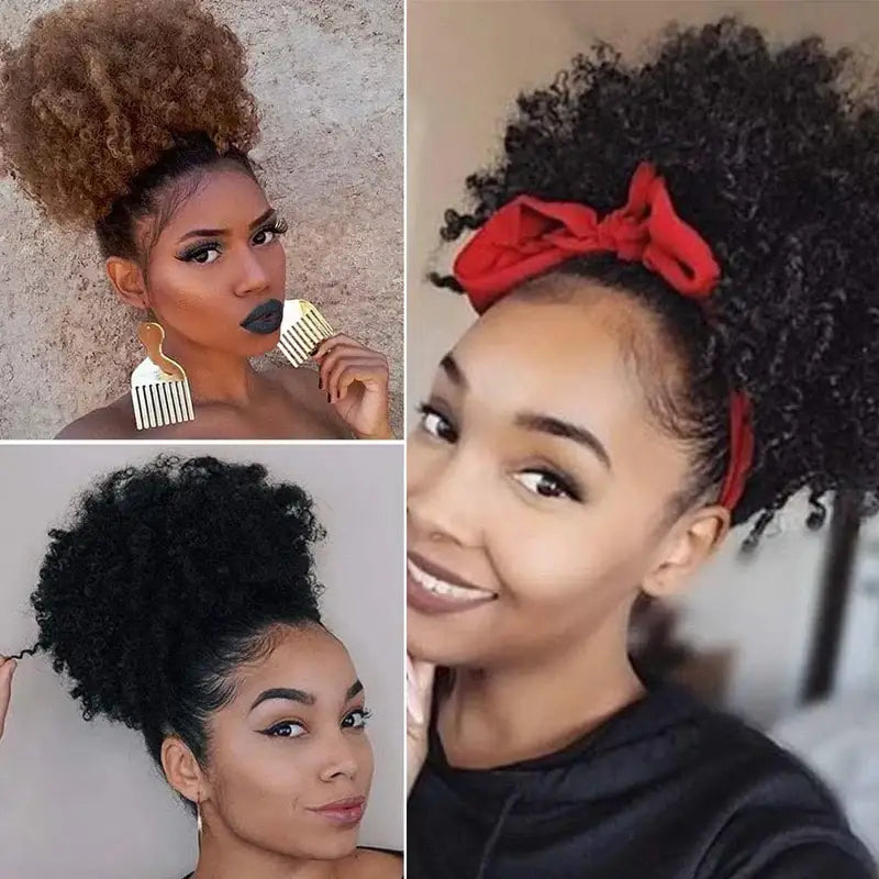 Elevate Your Look with Queen Afro Hair Extensions and Ponytail Styles