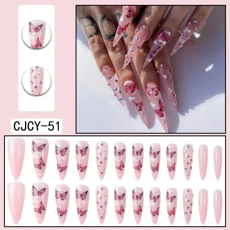 Elevate Your Look with Queen Afro’s Comic Pattern Purple Nail Products - MT796CJCY51