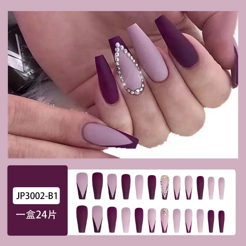 Elevate Your Look with Queen Afro’s Comic Pattern Purple Nail Products - MT580JP3002B1V