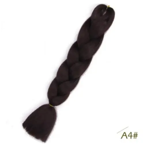 Elevate Your Look with Queen Afro’s Synthetic Braiding Hair Collection - A4 / 24inches / 1Pcs/Lot