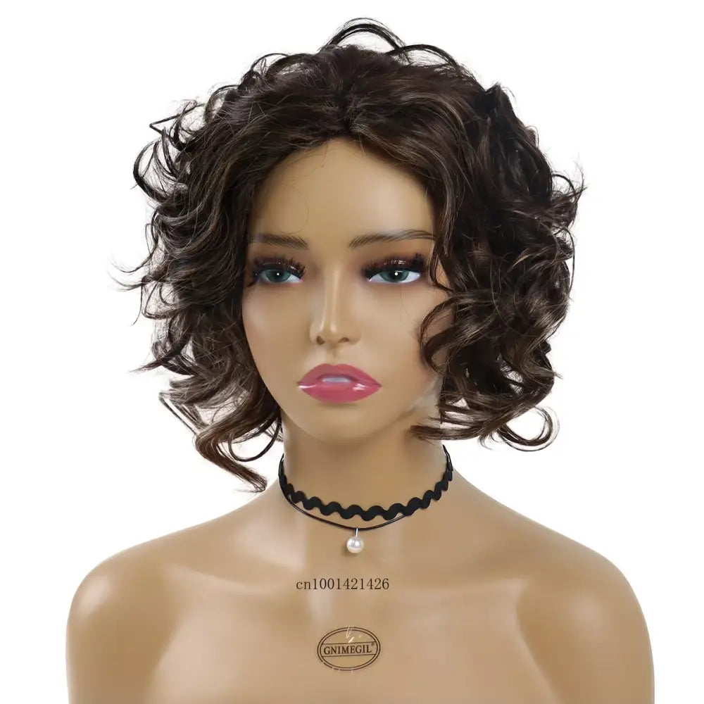 Elevate Your Look with Trendy Short Curly Synthetic Wigs by Queen Afro - Muli Color