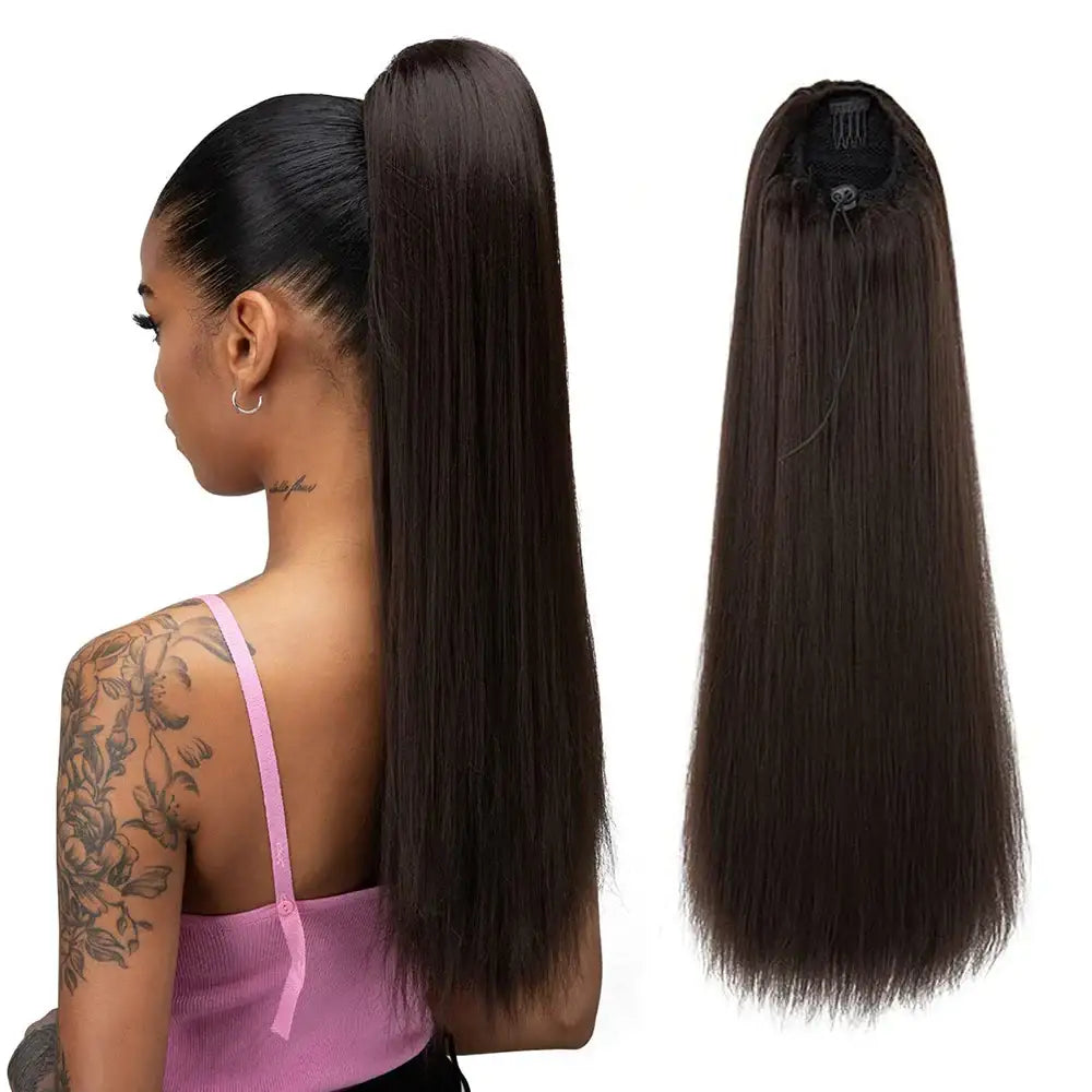 Elevate Your Look with Yaki Straight Drawstring Ponytails and More