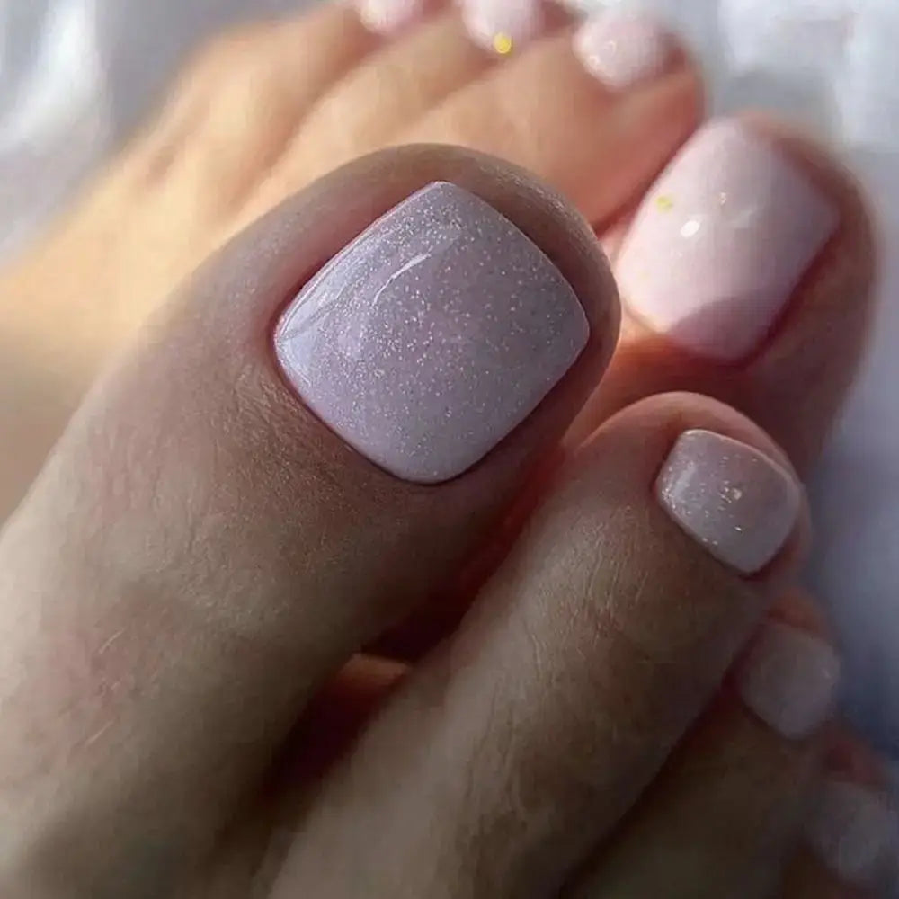 Elevate Your Nail Game with Stunning French Fake Toenails - 07