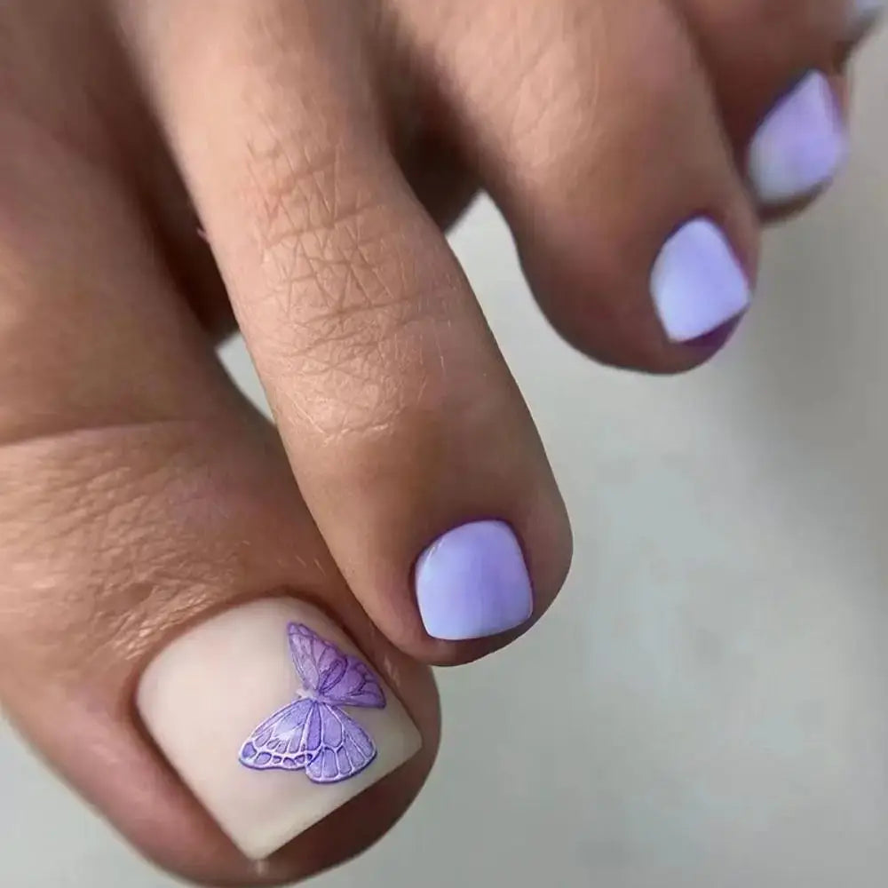 Elevate Your Nail Game with Stunning French Fake Toenails - 10