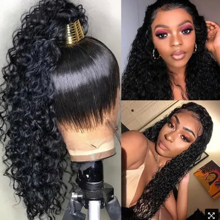 Elevate Your Style with Long Curly and Matte Afro Wigs - KC1007