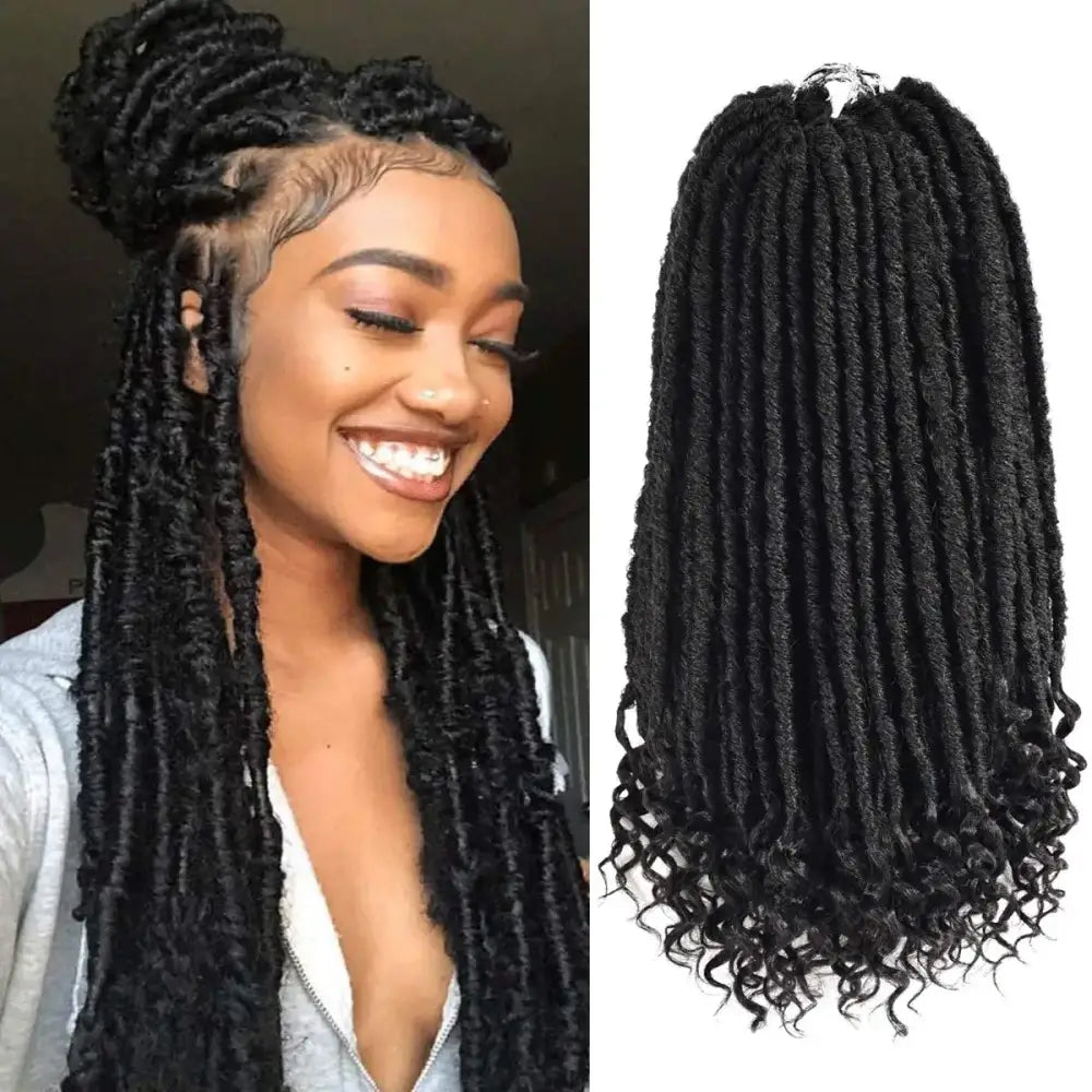 Elevate Your Style with Ombre Faux Locs and Premium Accessories - 1B / 20inches / 1Pcs/Lot