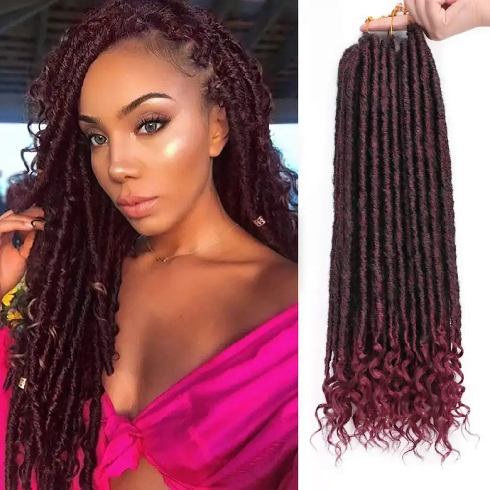 Elevate Your Style with Ombre Faux Locs and Premium Accessories - T1BBUG / 16inches / 6pcs/lot