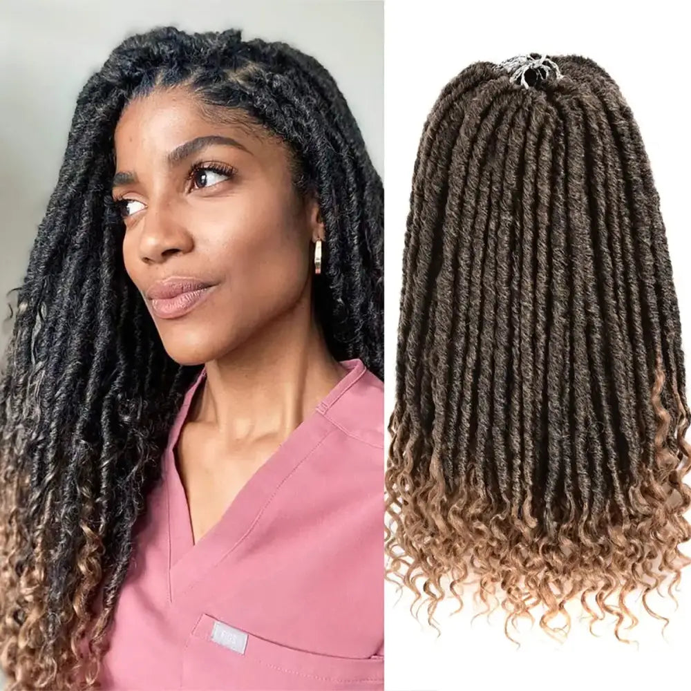 Elevate Your Style with Ombre Faux Locs and Premium Accessories - T1B27 / 18inches / 2Pcs/Lot